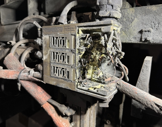 industrial machine repair before